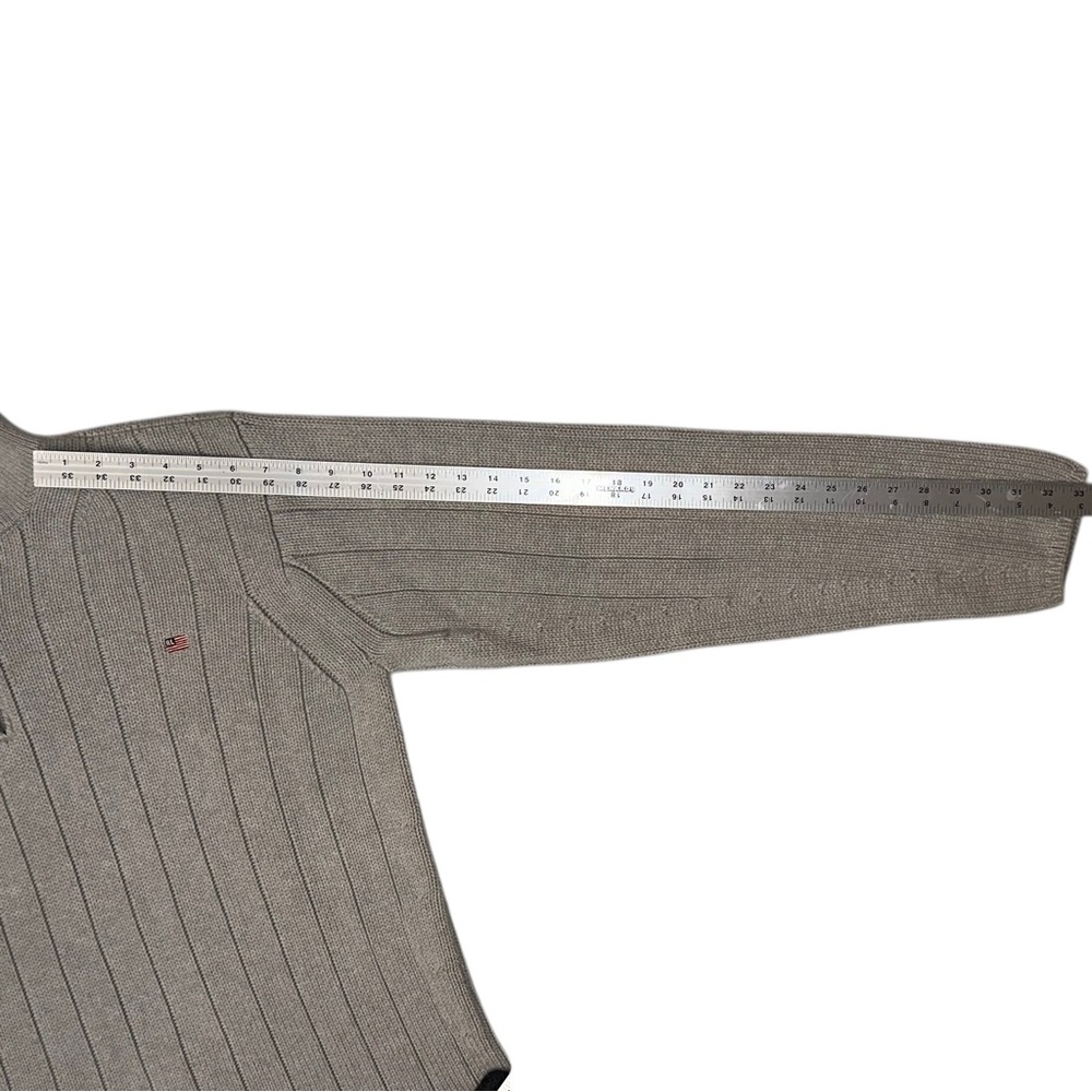 Ralph Lauren Polo Jeans Co. Men’s 100% Cotton 1/4 Zip Knit Gray Sweater Size XXL - Picture 7 of 7